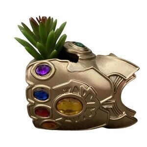 Marvel Endgame Thanos Infinity Gauntlet  Succulent Planter Desk Organizer Pen